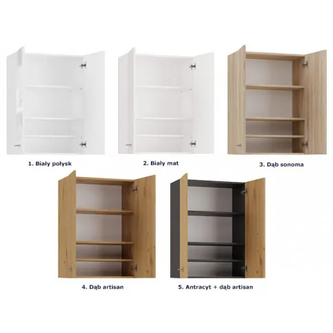 Dostępne kolory szafki Faros