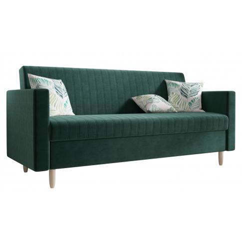 Zielona rozkładana sofa Berit