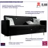 Czarna sofa rozkładana Berit