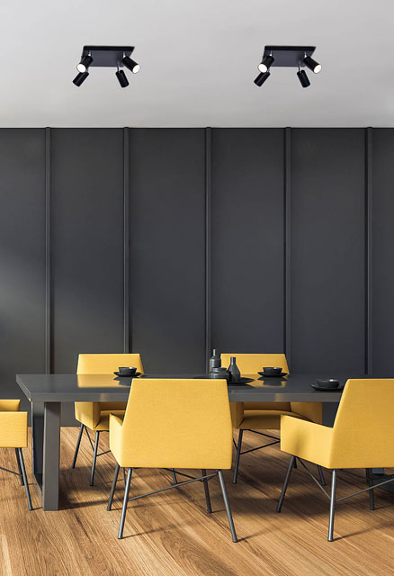 Reflektorowa lampa sufitowa na bazie kwadratu S892-Alekiv