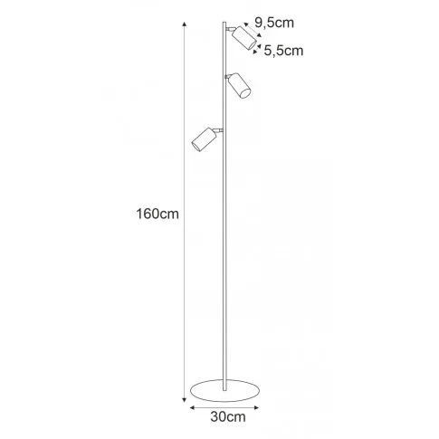 Wymiary lampy S894-Nordia