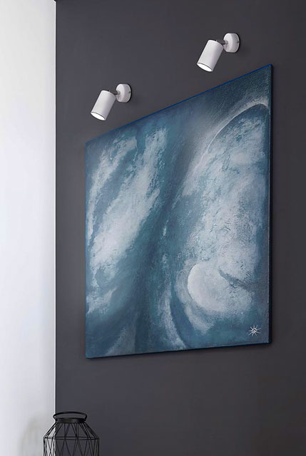 Biały kinkiet punktowy reflektor S895-Alekiv