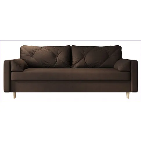 Brązowa sofa rozkładana Petra