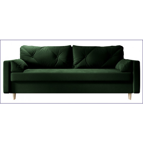 Sofa rozkładana butelkowa zieleń Petra
