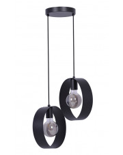 Czarna loftowa lampa wisząca metalowa - S901-Fox w sklepie Edinos.pl