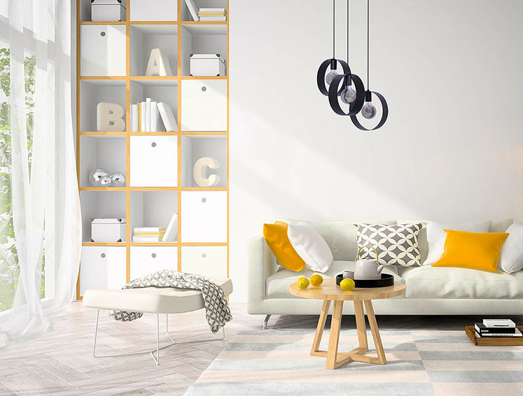 Czarna lampa wisząca industrialna nad stół S902-Edana