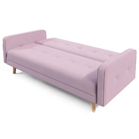 Różowa rozkładana kanapa Benita