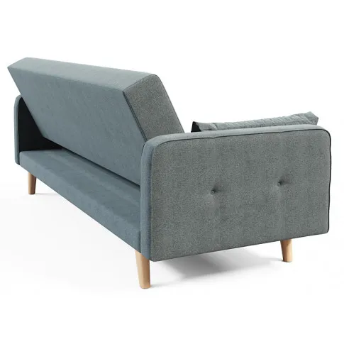 Popielata rozkładana sofa Benita