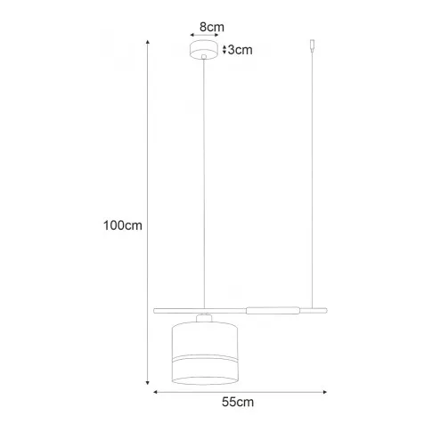 Wymiary lampy S907-Versi