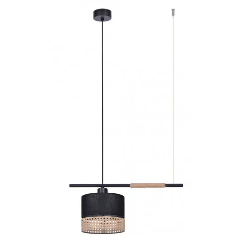 Lampa wisząca z rattanowym abażurem w stylu boho S907-Versi