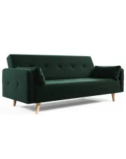 Zielona sofa rozkładana - Benita w sklepie Edinos.pl