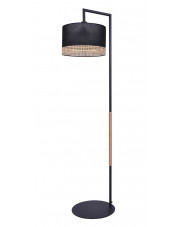 Czarna lampa podłogowa w stylu boho - S909-Versi w sklepie Edinos.pl