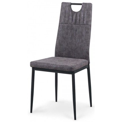 Zdjęcie produktu Krzesło tapicerowane Levin - popielate.