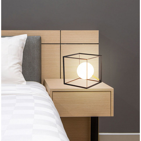 Mała lampka nocna w stylu industrialnym - K132-Cube wizualizacja