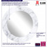 infografika designerskiego lustra łazienkowego marmur okrągłe tutori 5x