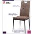 Fotografia Krzesło tapicerowane Levin - brązowe z kategorii Krzesła do salonu