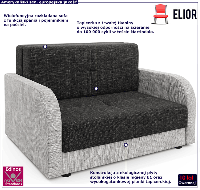 Fotel rozkładany Elian 4X