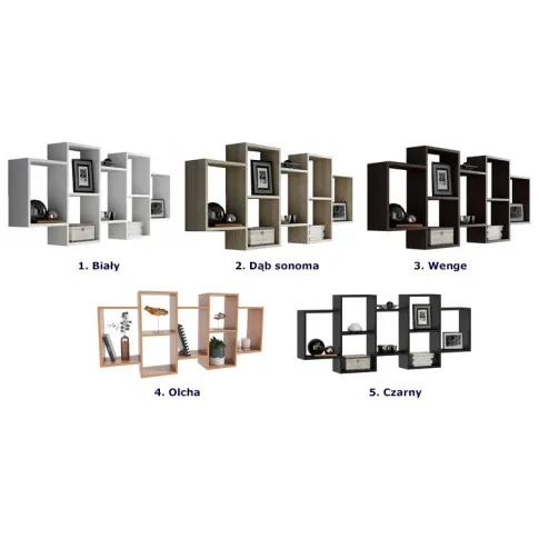 Kolory półki wiszącej Lensa 3X