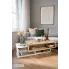 designerska lawa kawowa hiza w salonie scandi