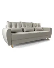 Beżowa sofa rozkładana - Castello 3X w sklepie Edinos.pl