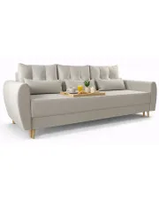 Beżowa sofa rozkładana - Sinsiew 3X w sklepie Edinos.pl
