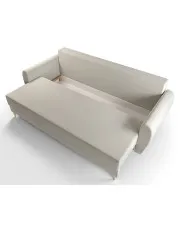 Beżowa sofa rozkładana - Castello 3X w sklepie Edinos.pl