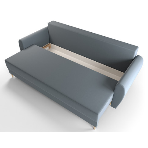 szara sofa z pojemnikiem Castello 3X