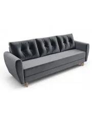Szara sofa rozkładana - Castello 3X w sklepie Edinos.pl