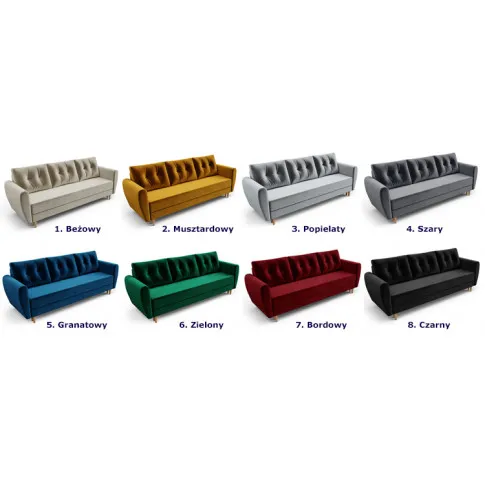 Wybór kolorów tapicerki sofy Castello 3X