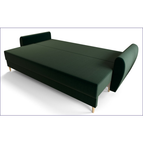 rozłożona sofa Castello 3X zielona