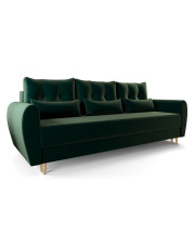 Zielona sofa rozkładana - Castello 3X w sklepie Edinos.pl