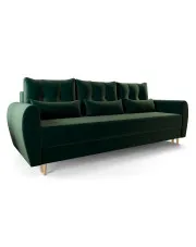 Zielona sofa rozkładana - Castello 3X