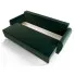Zielona sofa rozkładana - Castello 3X