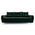 zielona welwetowa sofa Castello 3X