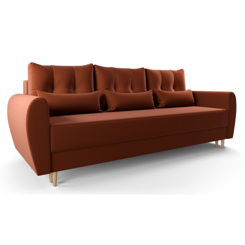pomarańczowa sofa Castello 3X