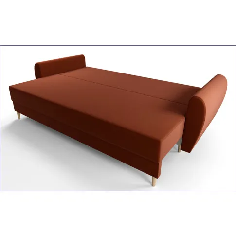 rozłożona sofa Castello 3X pomarańczowa