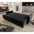 aranżacja z czarną rozłożoną sofą Castello 3X