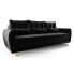 Czarna sofa rozkładana - Castello 3X