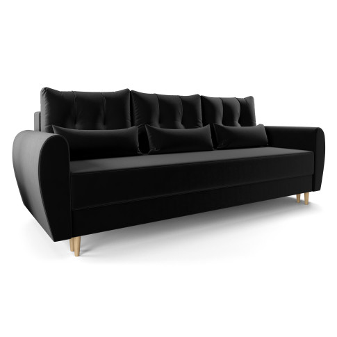 czarna sofa Castello 3X