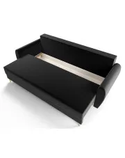 Czarna sofa rozkładana - Castello 3X w sklepie Edinos.pl