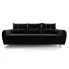 czarna welwetowa sofa Castello 3X