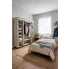 Kremowa szafa tekstylna z półkami i drążkiem Regis 4X