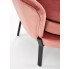 Różowy pikowany fotel wypoczynkowy Esmar