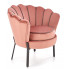 Różowy fotel wypoczynkowy muszelka - Esmar