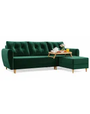 Zielony narożnik rozkładany - Sinsiew 4X w sklepie Edinos.pl