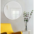 Białe lustro okrągłe łazienkowe nowoczesne scienne ekola