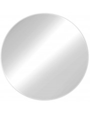 Białe okrągłe lustro łazienkowe - Ekola