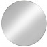 nowoczesne okrągłe lustro ścienne ekola srebrne