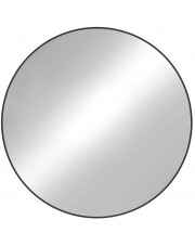 Czarne okrągłe lustro w metalowej ramie - Ekola 6 rozmiarów