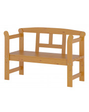 Drewniana ławka ogrodowa w kolorze jasny dąb - Armina